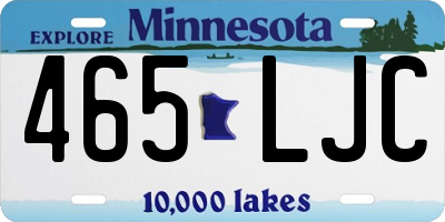MN license plate 465LJC