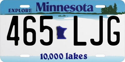 MN license plate 465LJG