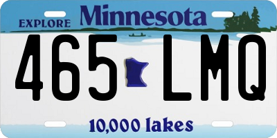 MN license plate 465LMQ