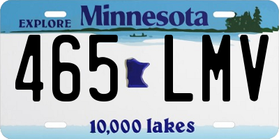 MN license plate 465LMV