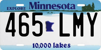 MN license plate 465LMY