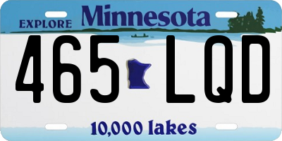 MN license plate 465LQD