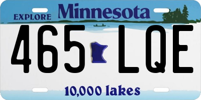 MN license plate 465LQE