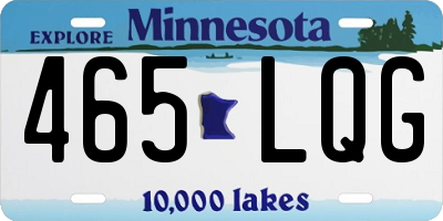 MN license plate 465LQG