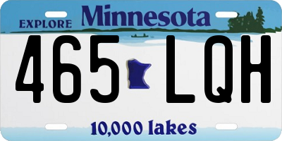 MN license plate 465LQH