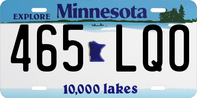 MN license plate 465LQO
