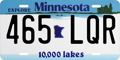 MN license plate 465LQR