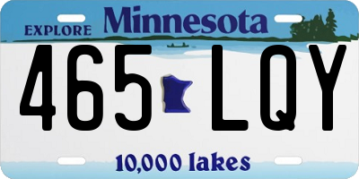 MN license plate 465LQY