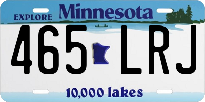 MN license plate 465LRJ