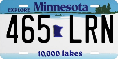 MN license plate 465LRN
