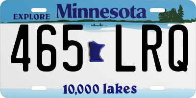MN license plate 465LRQ