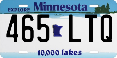 MN license plate 465LTQ