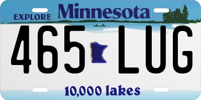 MN license plate 465LUG