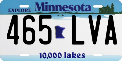 MN license plate 465LVA
