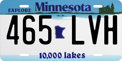 MN license plate 465LVH