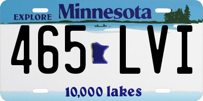 MN license plate 465LVI