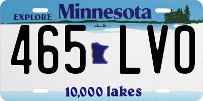 MN license plate 465LVO