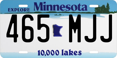 MN license plate 465MJJ