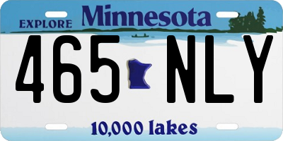 MN license plate 465NLY