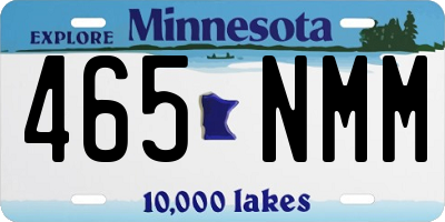 MN license plate 465NMM