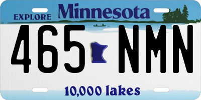 MN license plate 465NMN