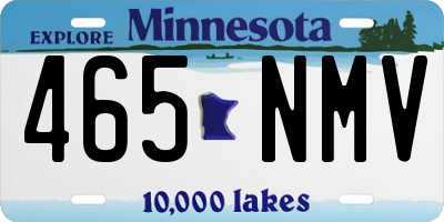 MN license plate 465NMV
