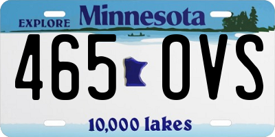 MN license plate 465OVS