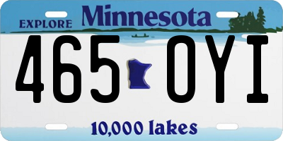 MN license plate 465OYI