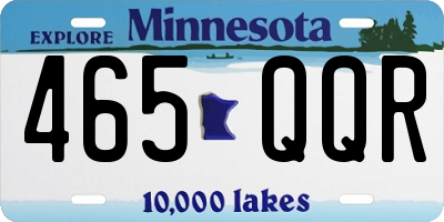 MN license plate 465QQR