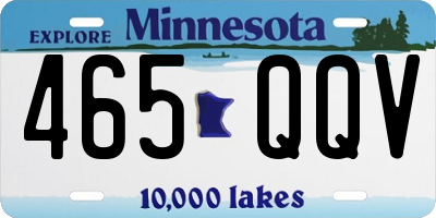 MN license plate 465QQV