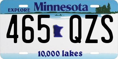 MN license plate 465QZS