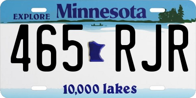 MN license plate 465RJR