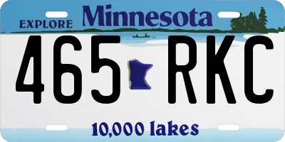 MN license plate 465RKC