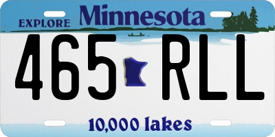 MN license plate 465RLL