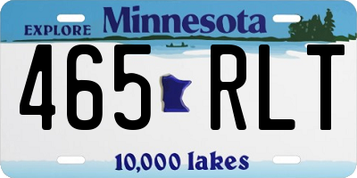 MN license plate 465RLT