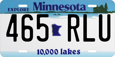 MN license plate 465RLU