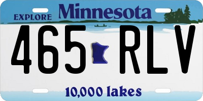 MN license plate 465RLV