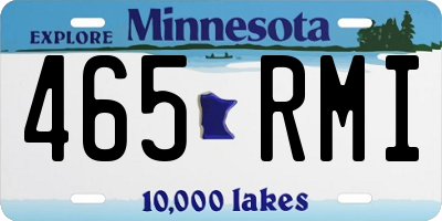MN license plate 465RMI