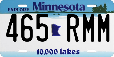 MN license plate 465RMM
