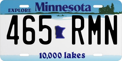 MN license plate 465RMN