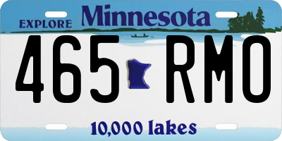 MN license plate 465RMO