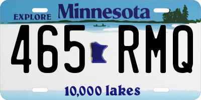 MN license plate 465RMQ
