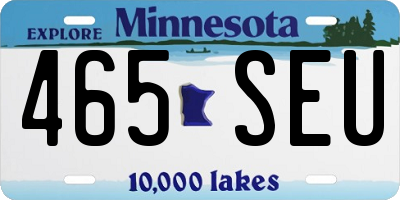 MN license plate 465SEU