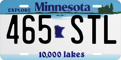 MN license plate 465STL