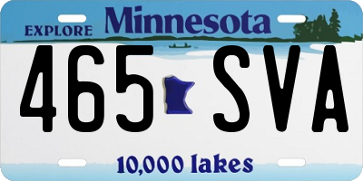MN license plate 465SVA
