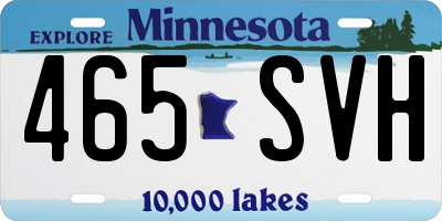 MN license plate 465SVH