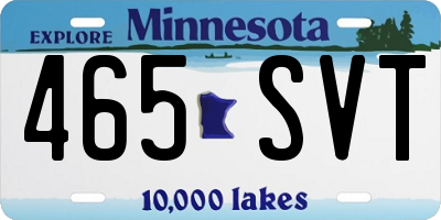 MN license plate 465SVT