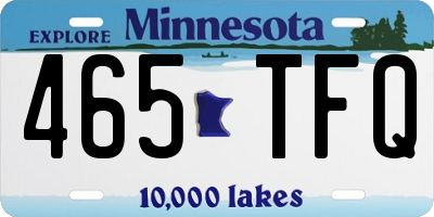 MN license plate 465TFQ