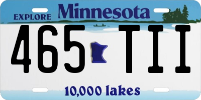 MN license plate 465TII