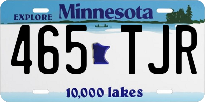 MN license plate 465TJR